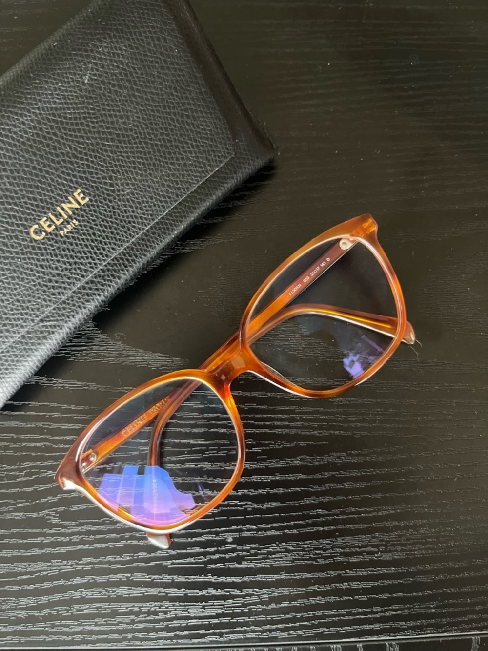 Celine amber brown Oversized glasses - Picture 2 of 6